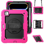 For iPad Pro 11 2025 / 2024 / Black+Rose Red