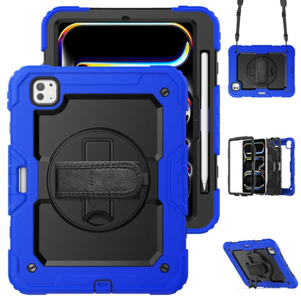 Lucky Wheel Grip Silicone Hybrid PC Tablet Case with Shoulder Strap, For iPad Pro 11 2025 / 2024