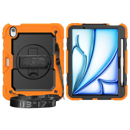 Lucky Wheel Grip Silicone Hybrid PC Tablet Case with Shoulder Strap, For iPad Air 11 2026 / 2025 / 2024