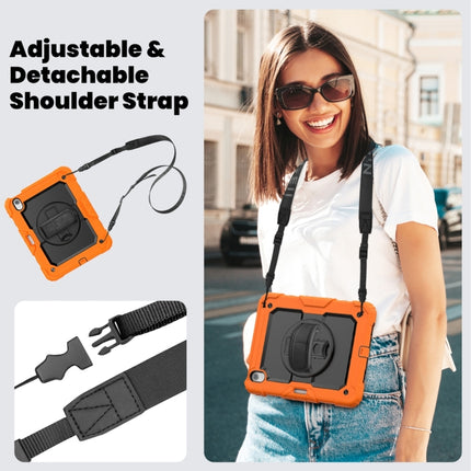 Lucky Wheel Grip Silicone Hybrid PC Tablet Case with Shoulder Strap, For iPad Air 11 2026 / 2025 / 2024