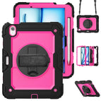 For iPad Air 11 2026 / 2025 / 2024 / Rose Red+Black