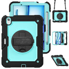 For iPad Air 11 2026 / 2025 / 2024 / Light Blue+Black