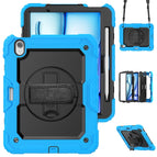 For iPad Air 11 2026 / 2025 / 2024 / Black+Light Blue