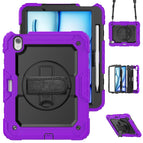 For iPad Air 11 2026 / 2025 / 2024 / Purple+Black
