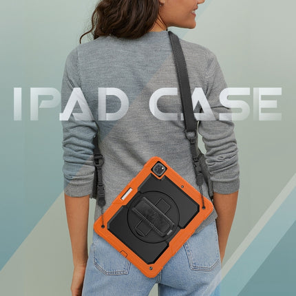 Lucky Wheel Grip Silicone Hybrid PC Tablet Case with Shoulder Strap, For iPad Pro 13 2025 / 2024