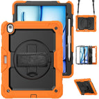 For iPad Air 13 2026 / 2025 / 2024 / Orange+Black