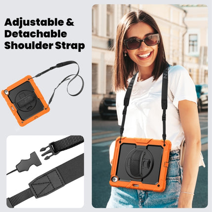 Lucky Wheel Grip Silicone Hybrid PC Tablet Case with Shoulder Strap, For iPad Air 13 2026 / 2025 / 2024