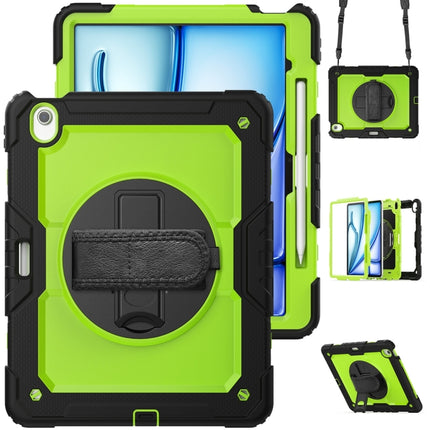 Lucky Wheel Grip Silicone Hybrid PC Tablet Case with Shoulder Strap, For iPad Air 13 2026 / 2025 / 2024