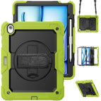 For iPad Air 13 2026 / 2025 / 2024 / Black+Yellow Green