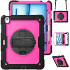 For iPad Air 13 2026 / 2025 / 2024 / Rose Red+Black