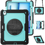 For iPad Air 13 2026 / 2025 / 2024 / Light Blue+Black
