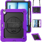 For iPad Air 13 2026 / 2025 / 2024 / Purple+Black
