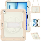 For iPad Air 13 2026 / 2025 / 2024 / Cream+Rose Gold