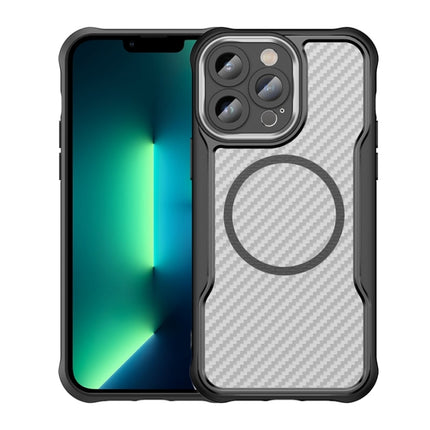 Carbon Fiber Texture MagSafe Translucent Phone Case, For iPhone 12, For iPhone 12 Pro Max, For iPhone 12 Pro, For iPhone 11 Pro Max, For iPhone 11, For iPhone 11 Pro