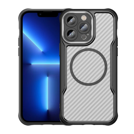 Carbon Fiber Texture MagSafe Translucent Phone Case, For iPhone 12, For iPhone 12 Pro Max, For iPhone 12 Pro, For iPhone 11 Pro Max, For iPhone 11, For iPhone 11 Pro
