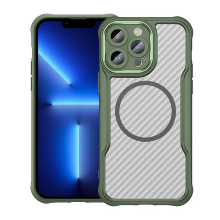 Carbon Fiber Texture MagSafe Translucent Phone Case, For iPhone 12, For iPhone 12 Pro Max, For iPhone 12 Pro, For iPhone 11 Pro Max, For iPhone 11, For iPhone 11 Pro