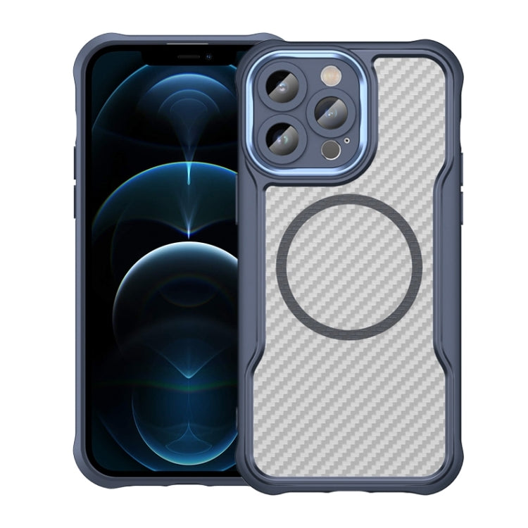 Carbon Fiber Texture MagSafe Translucent Phone Case