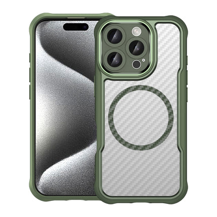 Carbon Fiber Texture MagSafe Translucent Phone Case