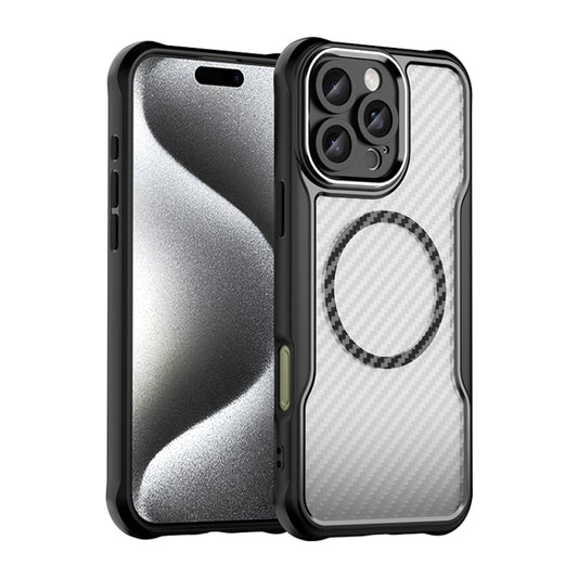 Carbon Fiber Texture MagSafe Translucent Phone Case, For iPhone 16 Pro Max, For iPhone 16 Pro, For iPhone 16 Plus, For iPhone 16, iPhone 16e, For iPhone 15 Pro Max