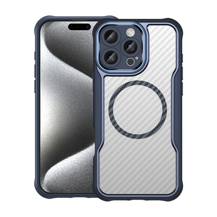 Carbon Fiber Texture MagSafe Translucent Phone Case, For iPhone 16 Pro, For iPhone 16 Plus, For iPhone 16, For iPhone 15 Pro Max, For iPhone 15 Pro, For iPhone 15 Plus / 14 Plus