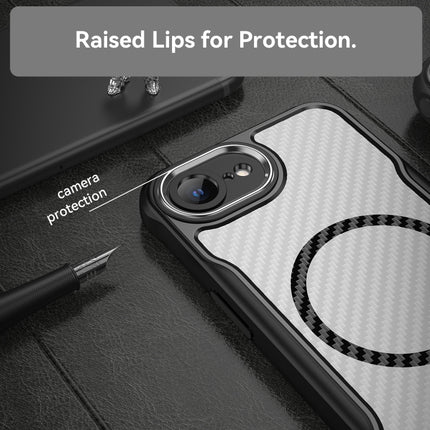 Carbon Fiber Texture MagSafe Translucent Phone Case, For iPhone 17e / 16e, For iPhone 17 Pro Max, For iPhone 17 Pro, For iPhone 17, For  iPhone Air, For iPhone 16 Pro Max