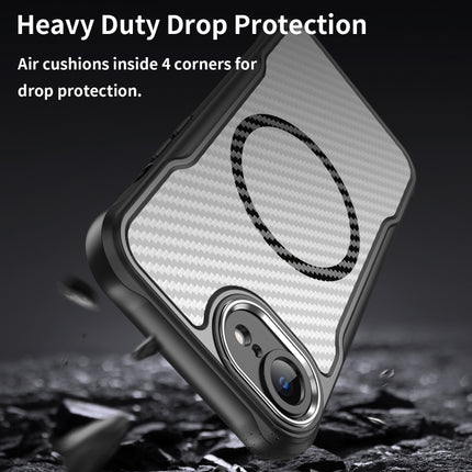 Carbon Fiber Texture MagSafe Translucent Phone Case, For iPhone 17e / 16e, For iPhone 17 Pro Max, For iPhone 17 Pro, For iPhone 17, For  iPhone Air, For iPhone 16 Pro Max
