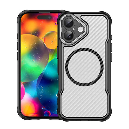 Carbon Fiber Texture MagSafe Translucent Phone Case, For iPhone 17 Pro Max, For iPhone 17 Pro, For iPhone 17, For  iPhone Air, For iPhone 16e, For iPhone 16 Pro Max
