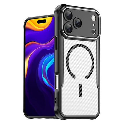 Carbon Fiber Texture MagSafe Translucent Phone Case, For iPhone 17 Pro Max, For iPhone 17 Pro, For iPhone 17, For  iPhone Air, For iPhone 16e, For iPhone 16 Pro Max