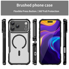 Carbon Fiber Texture MagSafe Translucent Phone Case