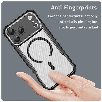 Carbon Fiber Texture MagSafe Translucent Phone Case, For iPhone 17 Pro Max, For iPhone 17 Pro, For iPhone 17, For  iPhone Air, For iPhone 16e, For iPhone 16 Pro Max