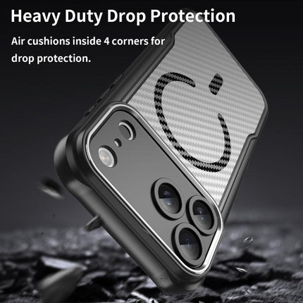 Carbon Fiber Texture MagSafe Translucent Phone Case, For iPhone 17 Pro Max, For iPhone 17 Pro, For iPhone 17, For  iPhone Air, For iPhone 16e, For iPhone 16 Pro Max
