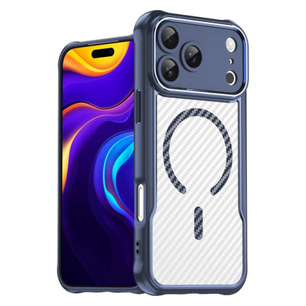 Carbon Fiber Texture MagSafe Translucent Phone Case, For iPhone 17e / 16e, For iPhone 17 Pro Max, For iPhone 17 Pro, For iPhone 17, For  iPhone Air, For iPhone 16 Pro Max