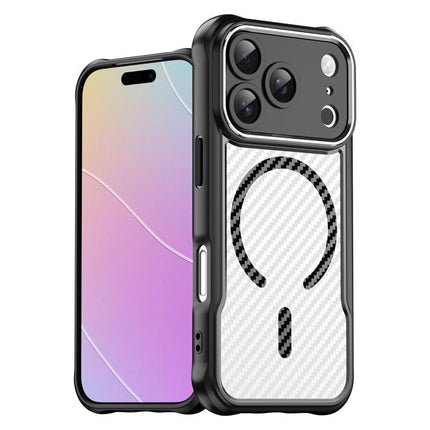 Carbon Fiber Texture MagSafe Translucent Phone Case, For iPhone 17 Pro Max, For iPhone 17 Pro, For iPhone 17, For  iPhone Air, For iPhone 16e, For iPhone 16 Pro Max