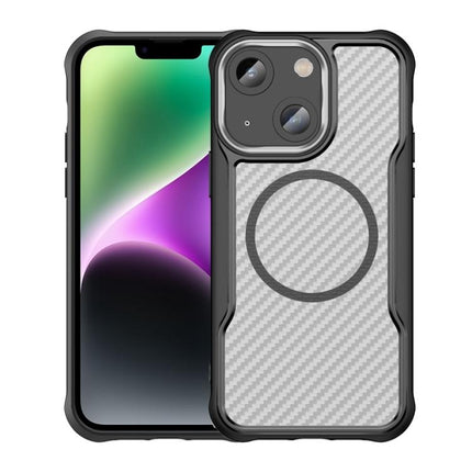 Carbon Fiber Texture MagSafe Translucent Phone Case, For iPhone 12, For iPhone 12 Pro Max, For iPhone 12 Pro, For iPhone 11 Pro Max, For iPhone 11, For iPhone 11 Pro