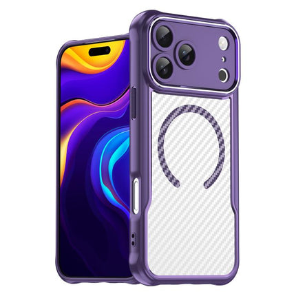 Carbon Fiber Texture MagSafe Translucent Phone Case, For iPhone 17e / 16e, For iPhone 17 Pro Max, For iPhone 17 Pro, For iPhone 17, For  iPhone Air, For iPhone 16 Pro Max