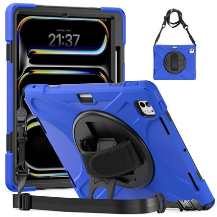 Rotatable Holder Silicone Hybrid PC Tablet Case with Shoulder Strap, For iPad Air 13 2026 / 2025 / 2024, For iPad Air 11 2026 / 2025 / 2024, For iPad Pro 13 2025 / 2024