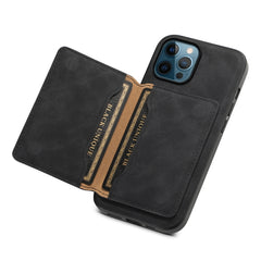 Denior D13 Retro Texture Leather MagSafe Card Bag Phone Case, For iPhone 12 Pro