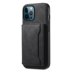 Denior D13 Retro Texture Leather MagSafe Card Bag Phone Case, For iPhone 12 Pro