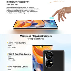 Ulefone Note 17 Pro, Screen Fingerprint, 6.78 inch Android 13 MediaTek Helio G99 MTK6789 Octa Core, NFC, Network: 4G, 12GB+256GB