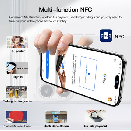 i15 Pro Max / Q5A, Pantalla de 6.5 pulgadas, Identificación facial, Android 10 MTK6762 Octa Core, OTG, NFC, Red: 4G, Dual SIM, 6GB+128GB