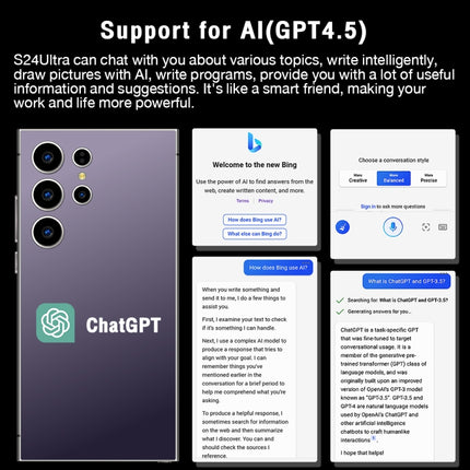 S24 Ultra / L26A, 6.75 inch Screen, Android 8.1 MTK6753 Octa Core, Network: 4G, Dual SIM, 3GB+64GB