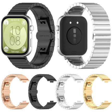 One Bead Stainless Steel Watch Band, For Huawei Watch Fit 5 / Fit 5 Pro / Fit 4 / Fit 3