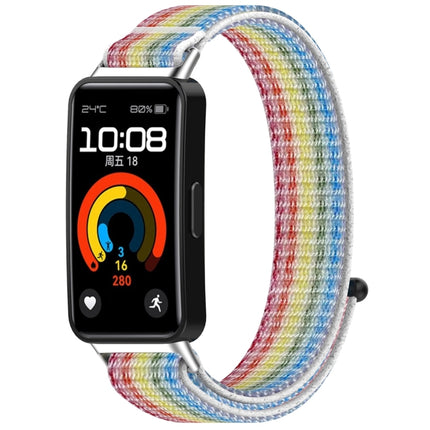Nylon Loop Hook and Loop Fastener Watch Band, For Huawei Band 10 / 9 / 8