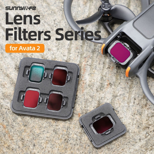 For DJI Avata 2 Sunnylife Camera Lens Filter, MCUV, ND8, ND16, ND32, ND64, ND128, 4 in 1 ND8/16/32/64, 5 in 1 ND8/16/32/64/128, 4 in 1 MCUV ND8/16/32, 6 in 1 MCUV ND8/16/32/64/128
