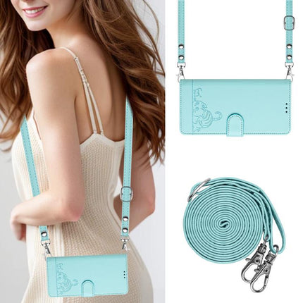 Cat Rat Embossed Pattern RFID Leather Phone Case with Lanyard, For vivo X300 FE 5G Zeiss, For vivo X300s 5G, For vivo Y21 5G 2026 / vivo Y05 4G, For vivo V70 FE 5G