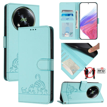 Cat Rat Embossed Pattern RFID Leather Phone Case with Lanyard, For itel A23 Pro / A17, For itel P55 5G, For itel RS4/S666LN, For itel S24