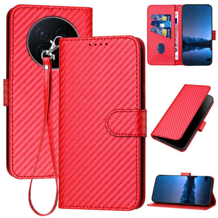 YX0070 Carbon Fiber Buckle Leather Phone Case with Lanyard, For Honor Magic8, For Honor X70 5G / X9d 5G, For Honor 400 Smart / X7d 4G / Play 10T 5G