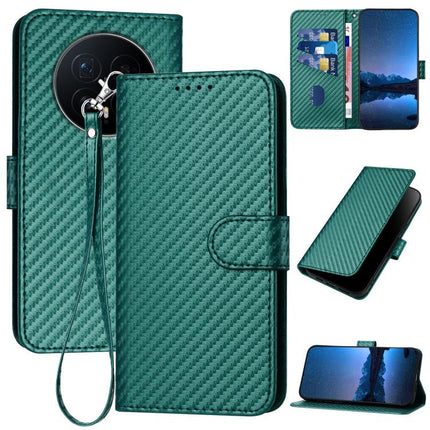 YX0070 Carbon Fiber Buckle Leather Phone Case with Lanyard, For Honor Magic8, For Honor X70 5G / X9d 5G, For Honor 400 Smart / X7d 4G / Play 10T 5G