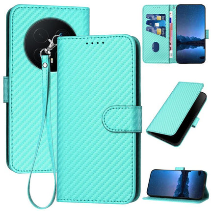 YX0070 Carbon Fiber Buckle Leather Phone Case with Lanyard, For Honor 500 / 500 Pro Global 155.8mm, For Honor X5c 4G / X5c Plus, For Honor Magic8 Pro