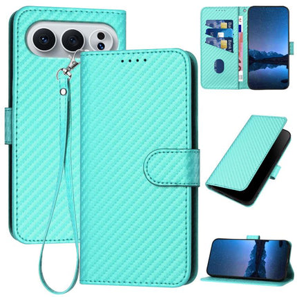YX0070 Carbon Fiber Buckle Leather Phone Case with Lanyard, For Honor 500 / 500 Pro Global 155.8mm, For Honor X5c 4G / X5c Plus, For Honor Magic8 Pro